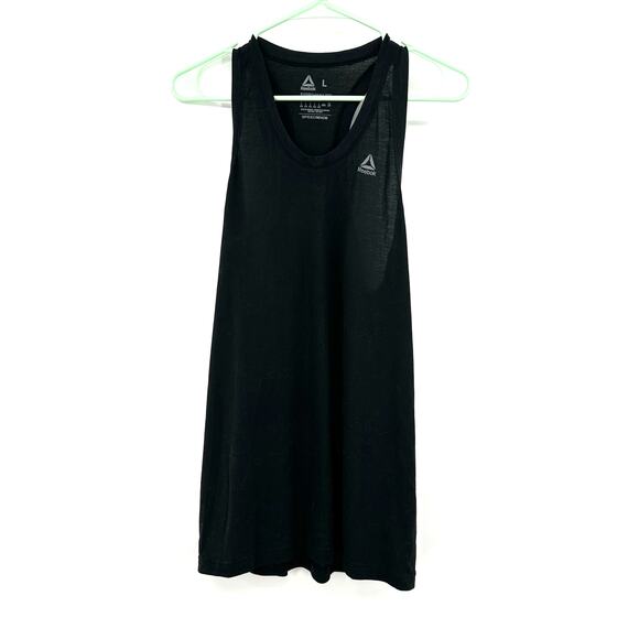 Reebok Size‎ Large Supremium Tee Tank Top Athletic Shirt Racer Back Black - Picture 1 of 3